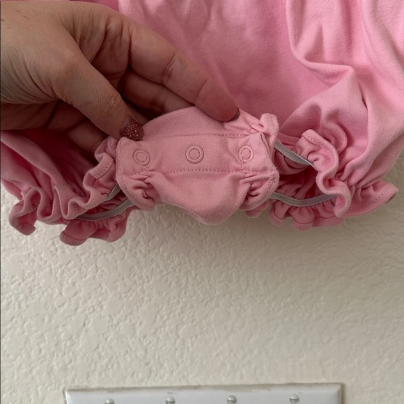 Pink Ruffled Kids One Piece - Picture 4 of 4